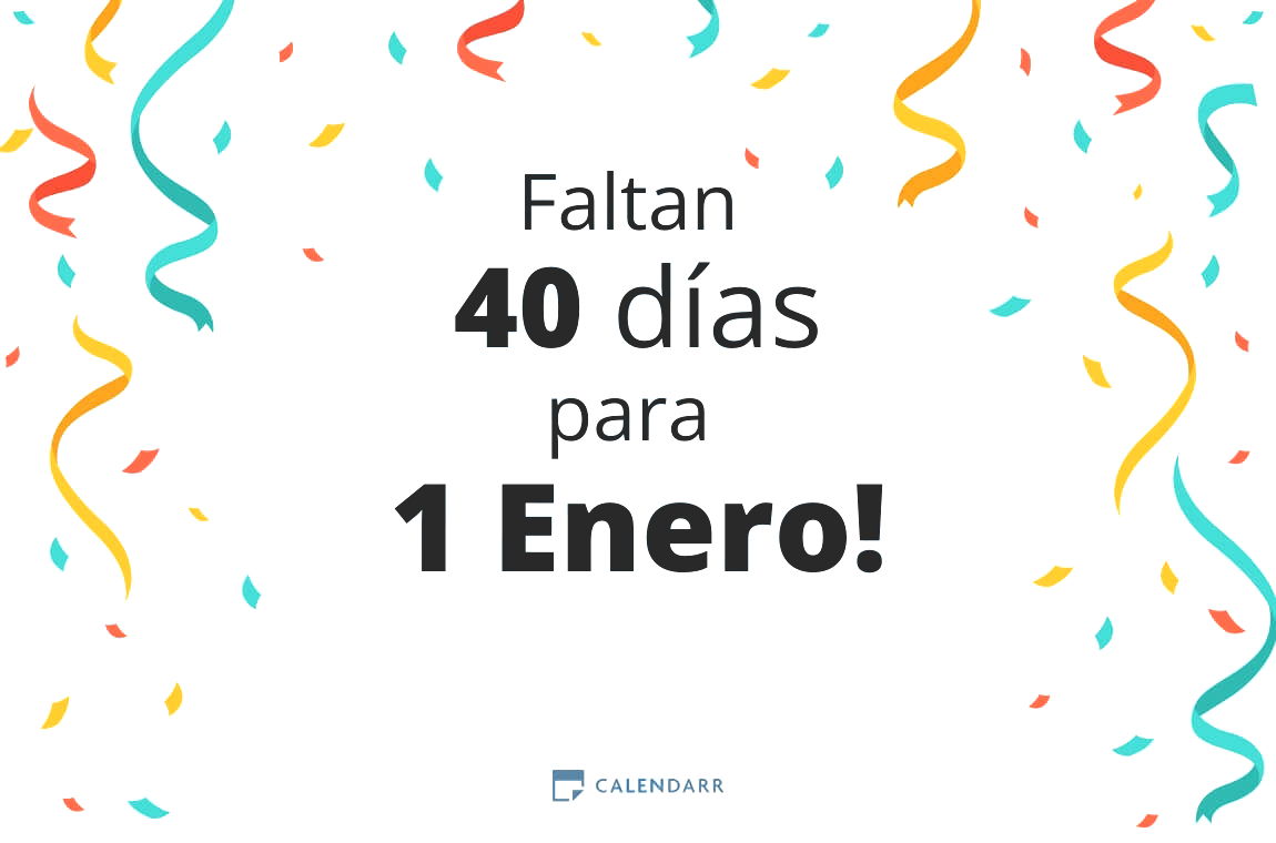 Descubre cuántos días faltan para 1 Enero - Calendarr