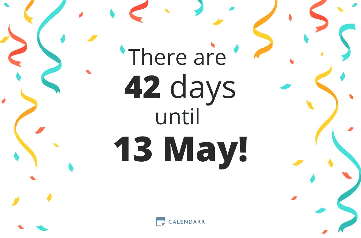 How many days until 13 May - Calendarr