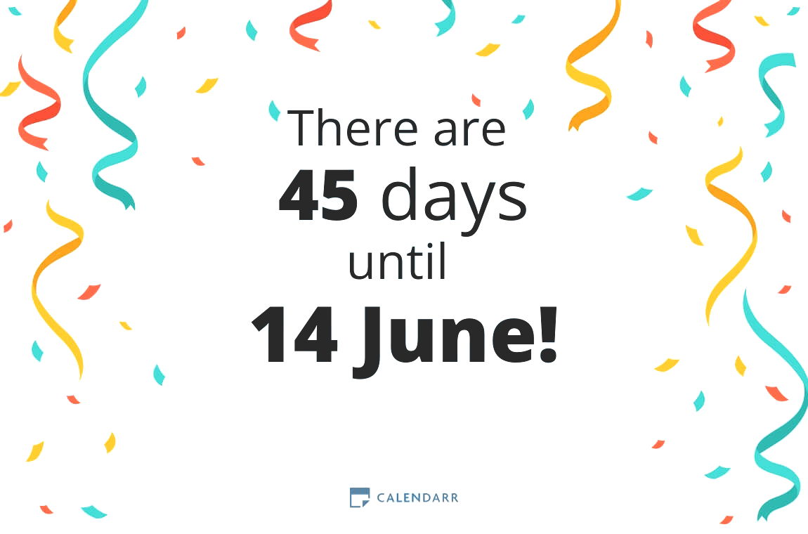 How many days until 14 June - Calendarr