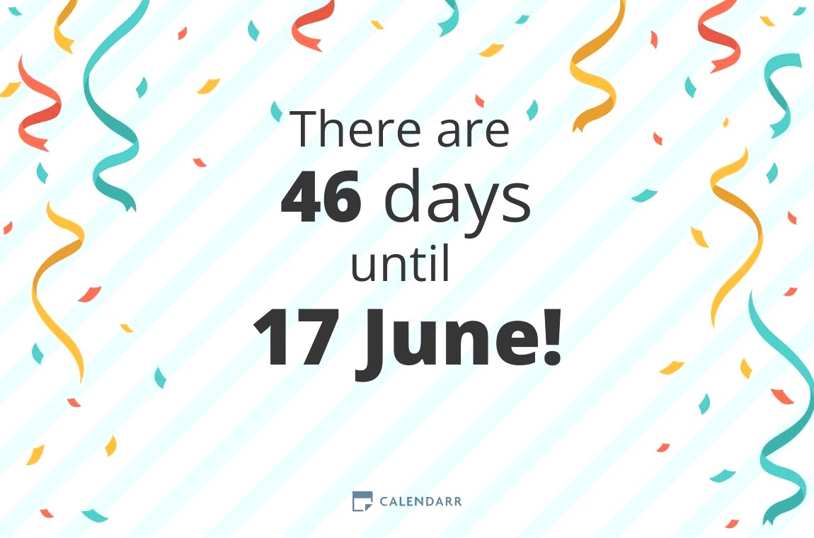 How many days until 17 June - Calendarr