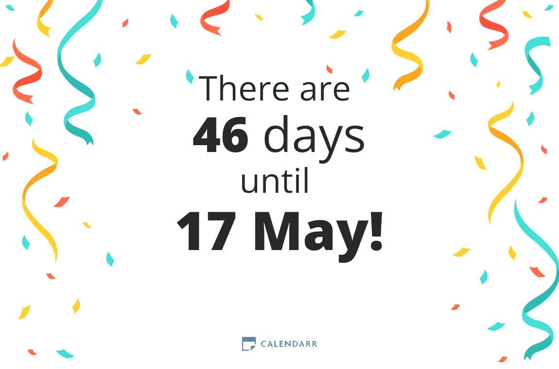 How many days until 17 May - Calendarr