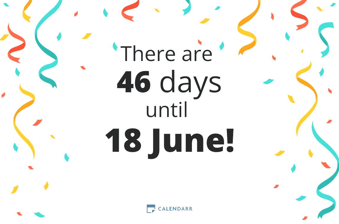 How many days until 18 June - Calendarr