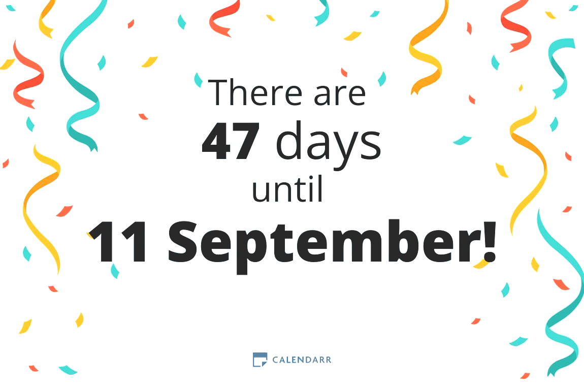 How many days until 11 September - Calendarr
