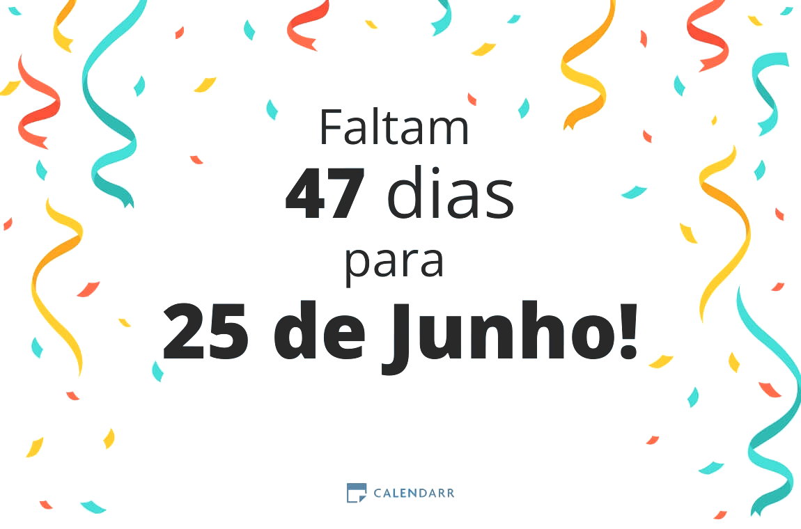 Descubra quantos dias faltam para 25 de Junho - Calendarr