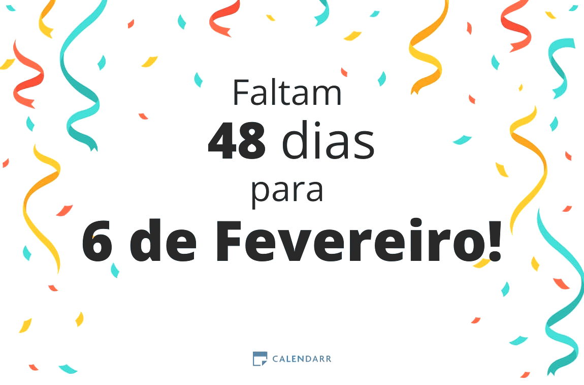 Descobre quantos dias faltam para 6 de Fevereiro - Calendarr