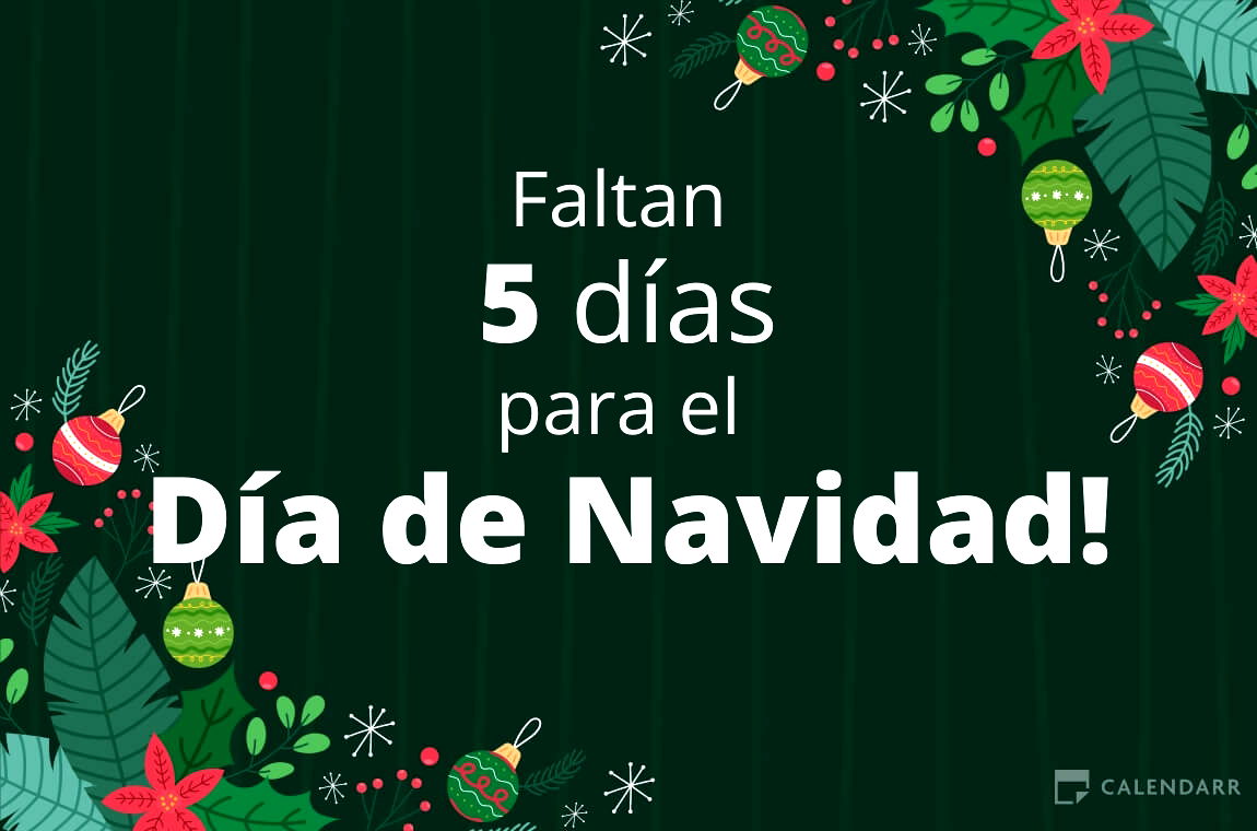 Descubre cuántos días faltan para  el Día de Navidad - Calendarr