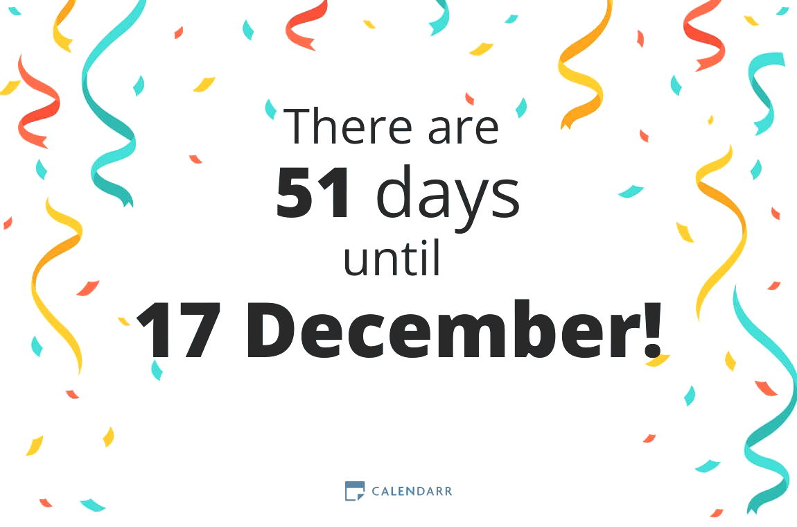 How many days until 17 December - Calendarr