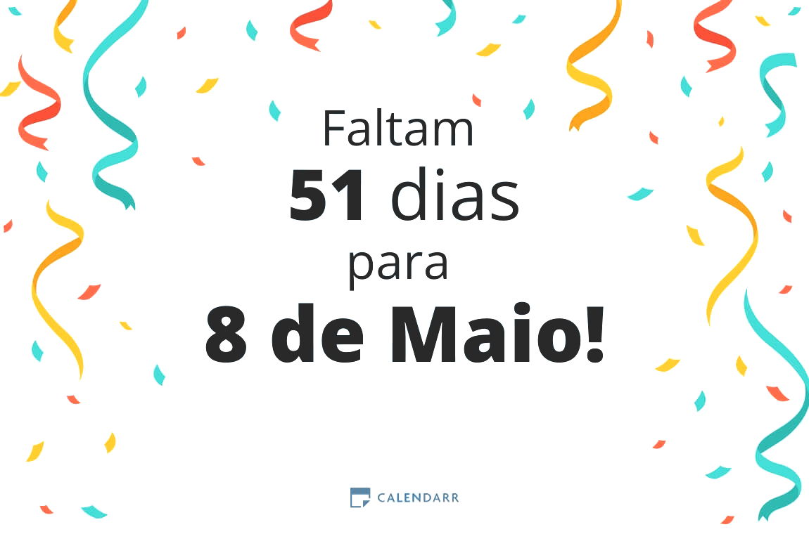 Descobre quantos dias faltam para 8 de Maio - Calendarr