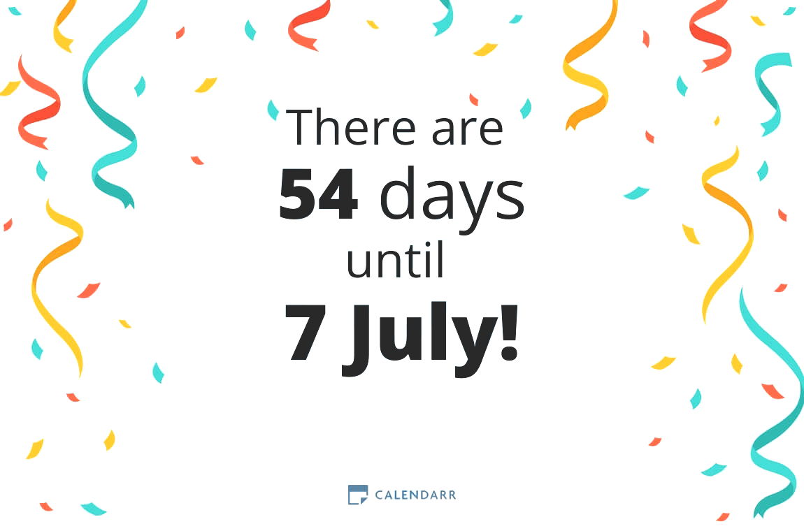 How many days until 7 July - Calendarr