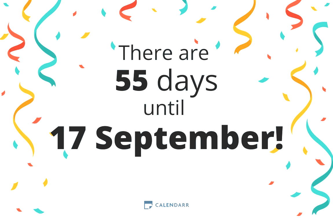 How many days until 17 September - Calendarr
