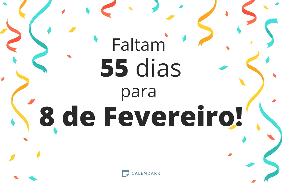Descubra quantos dias faltam para 8 de Fevereiro - Calendarr
