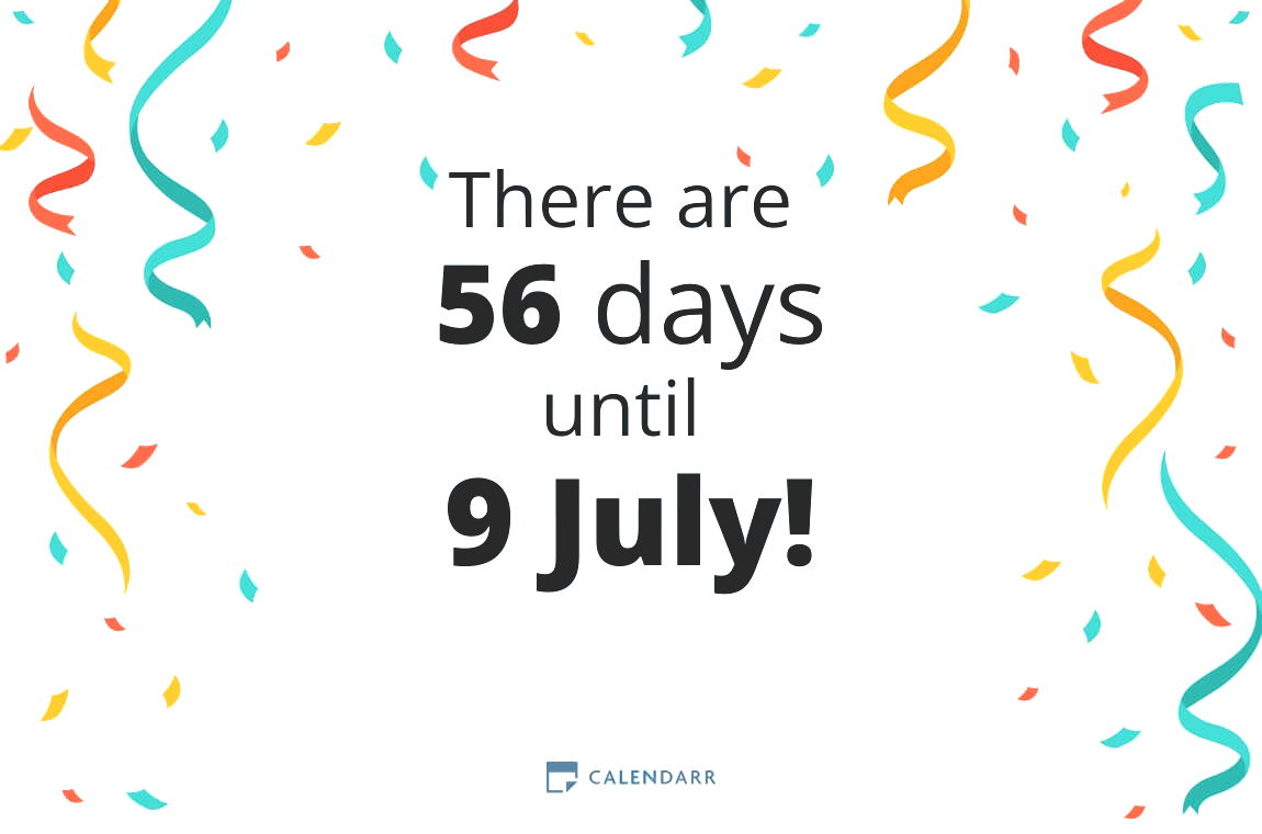 How many days until 9 July - Calendarr