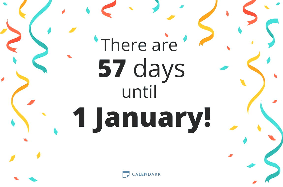 How many days until 1 January - Calendarr