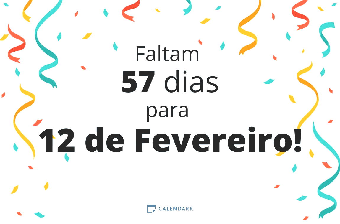 Descubra quantos dias faltam para 12 de Fevereiro - Calendarr