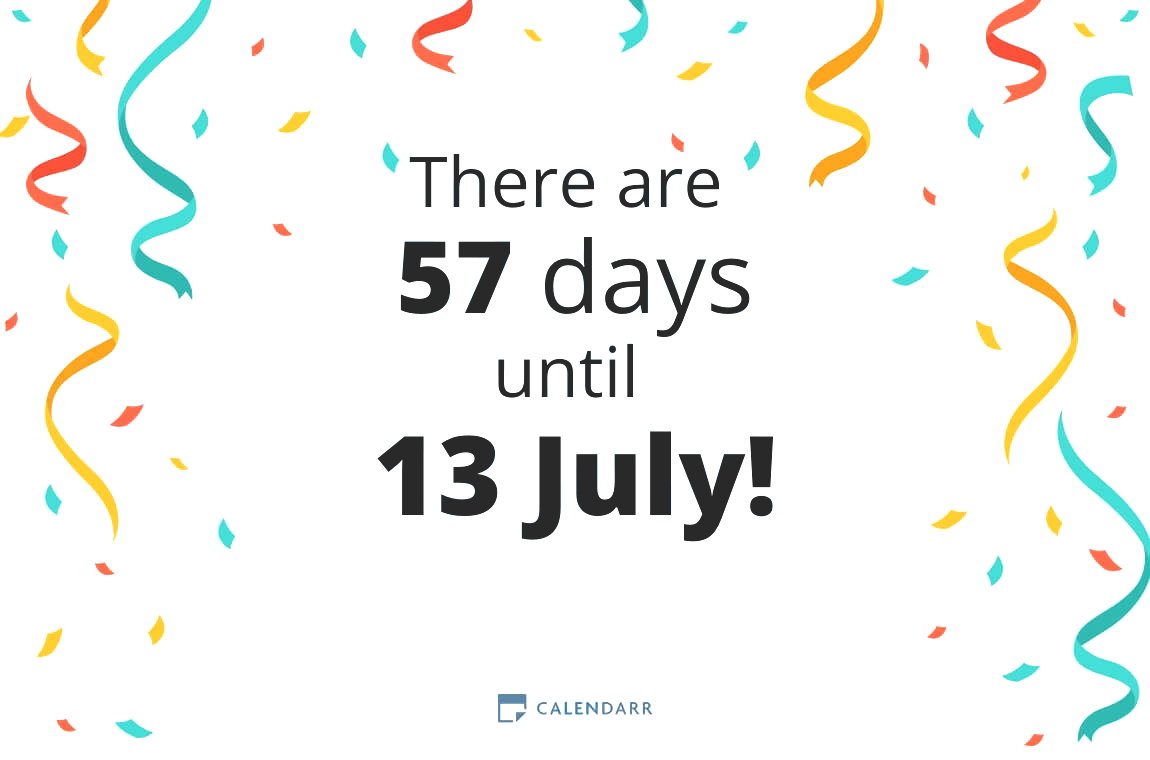 How many days until 13 July - Calendarr