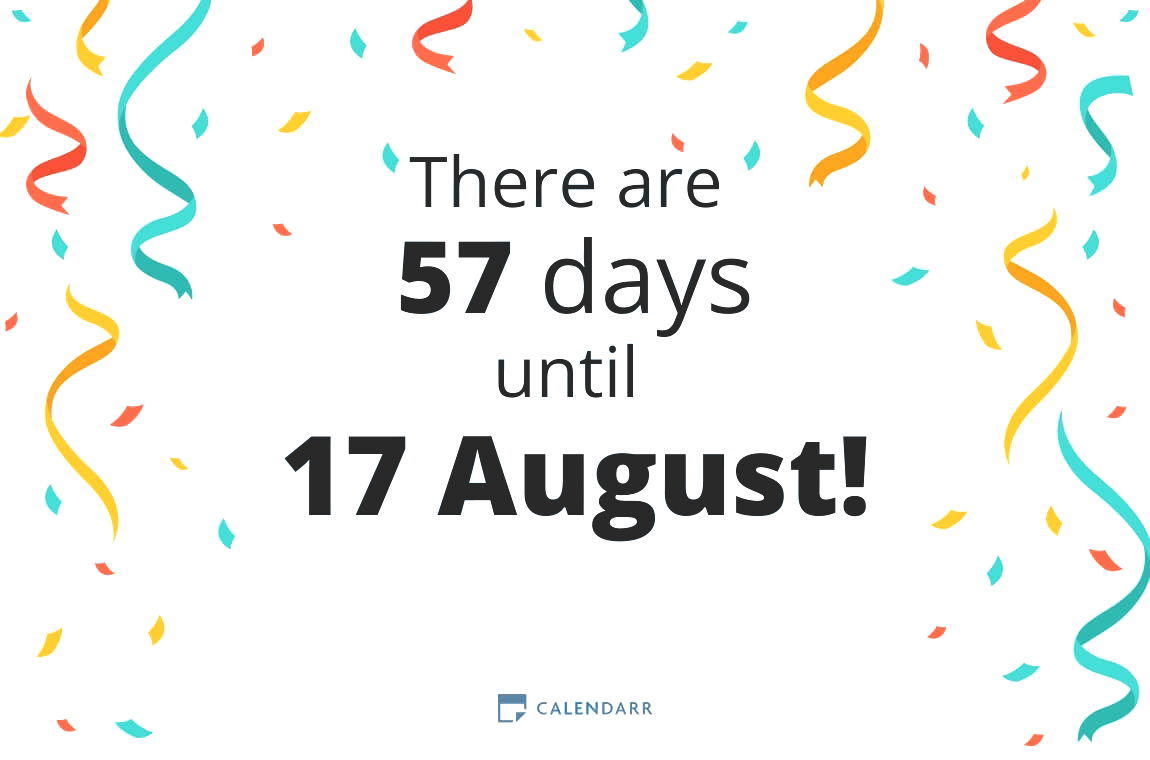 How many days until 17 August - Calendarr