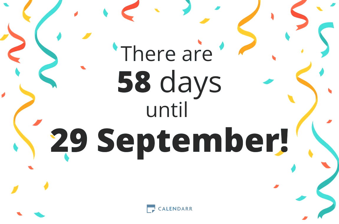 How many days until 29 September - Calendarr
