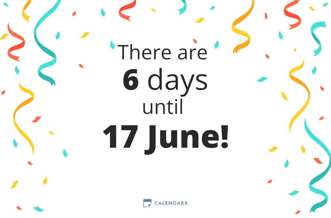 How many days until 17 June - Calendarr