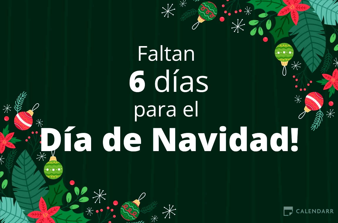 Descubre cuántos días faltan para  el Día de Navidad - Calendarr