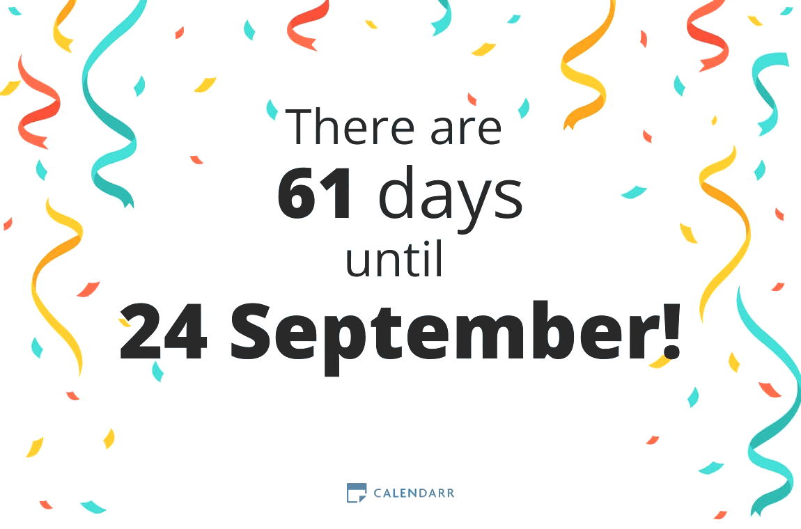 How many days until 24 September - Calendarr