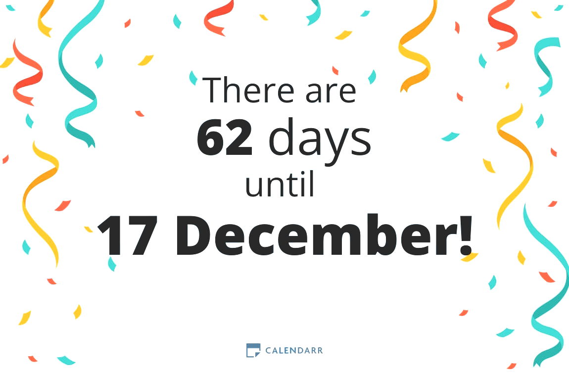 How many days until 17 December - Calendarr