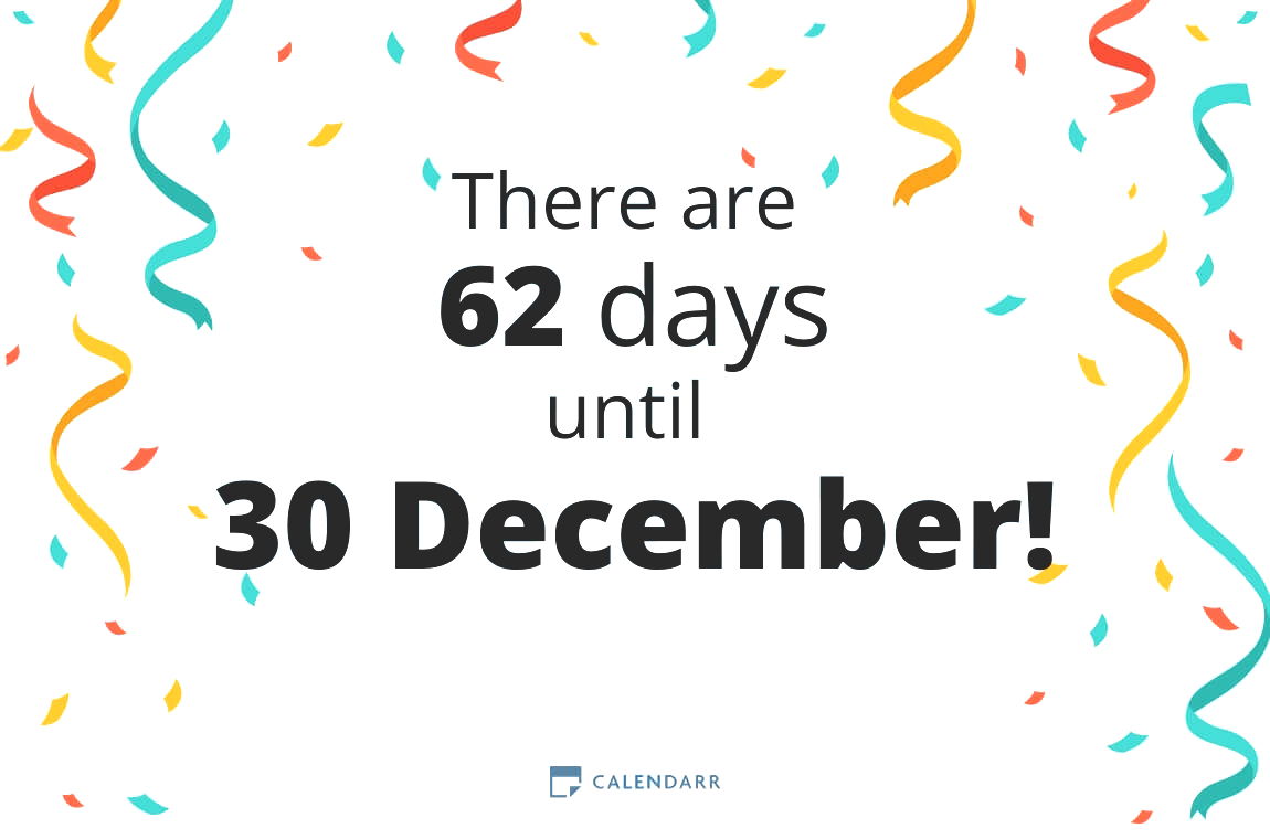 How many days until 30 December - Calendarr