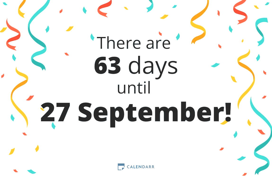 How many days until 27 September - Calendarr