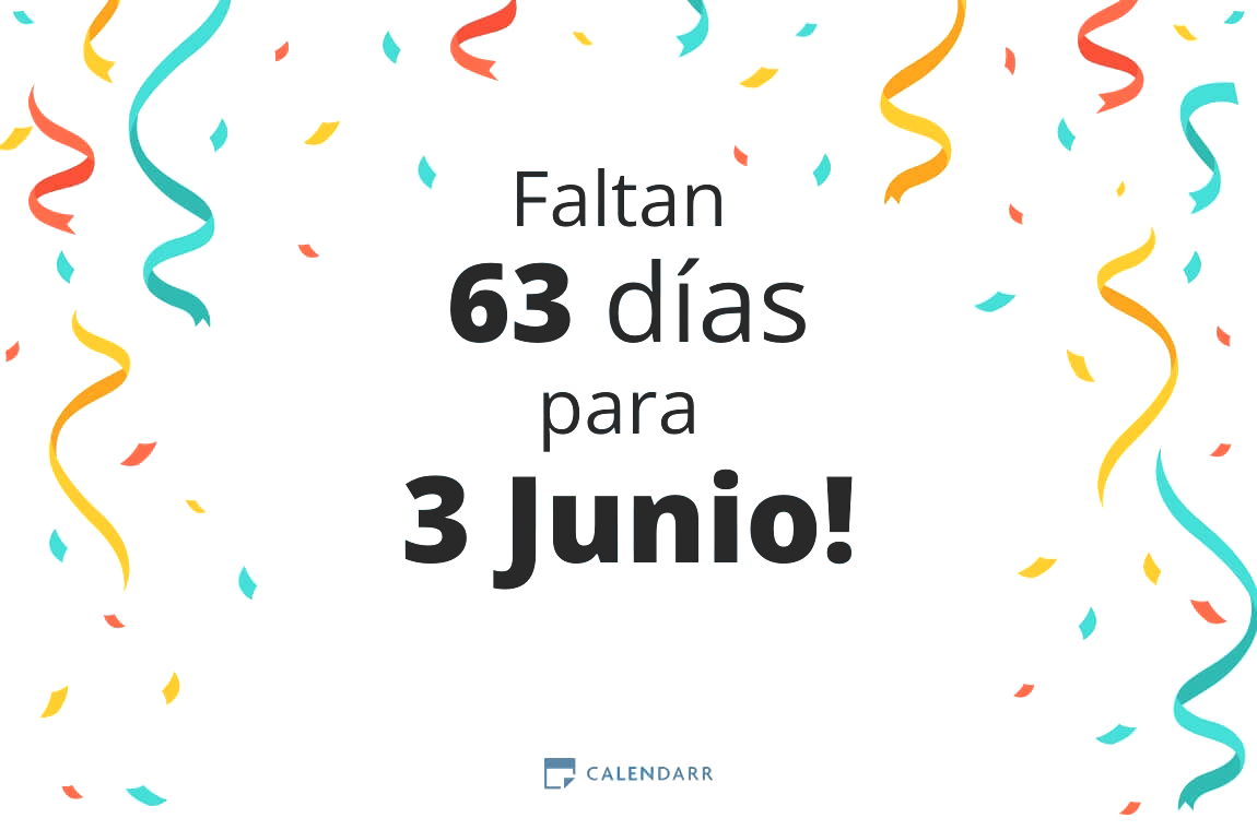 Descubre cuántos días faltan para 3 Junio - Calendarr