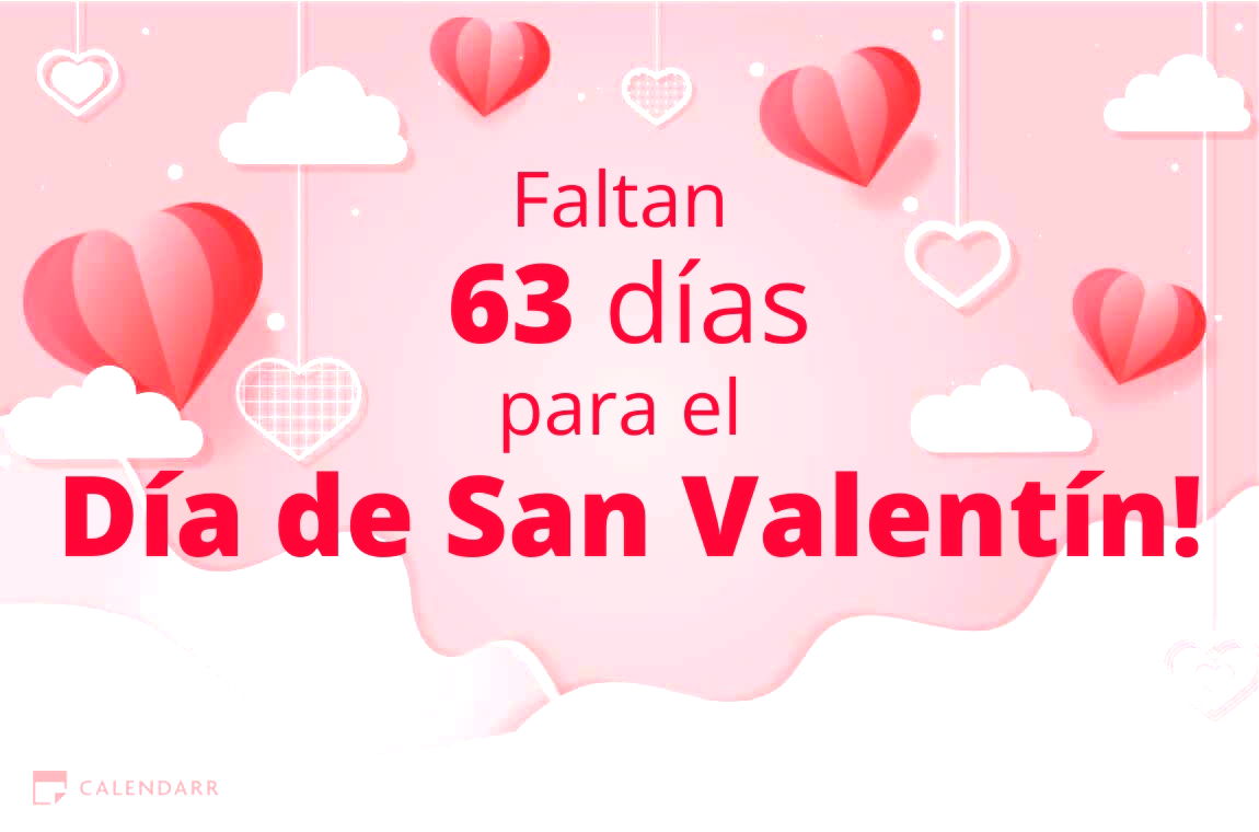 Descubre cuántos días faltan para  el Día de San Valentín - Calendarr