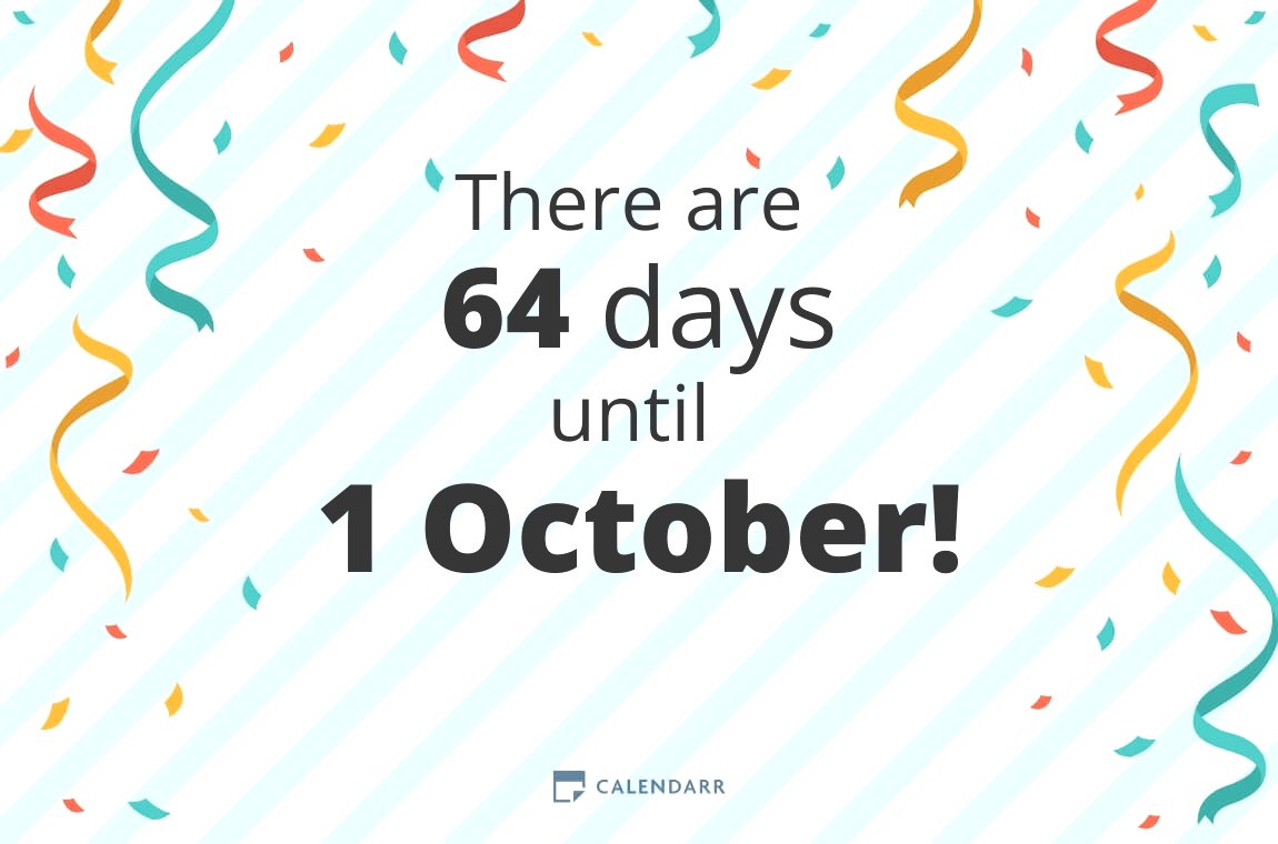 How many days until 1 October Calendarr