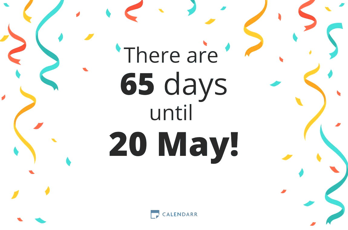 How many days until 20 May - Calendarr