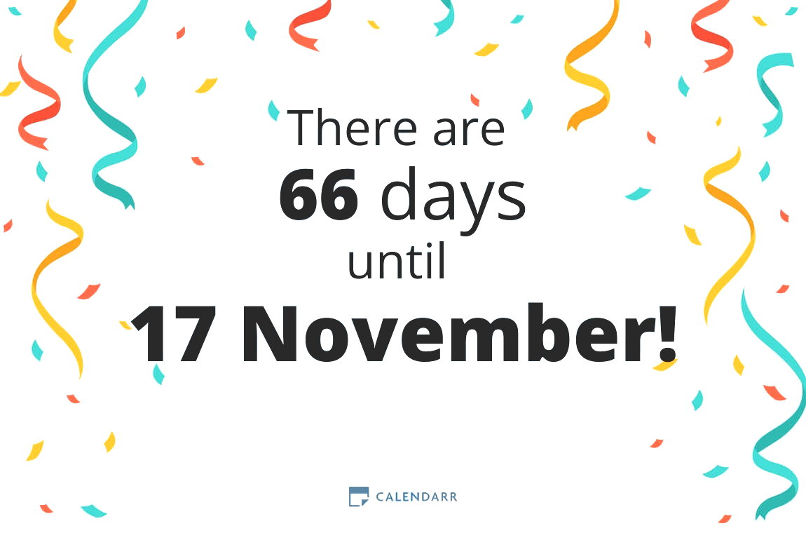 How many days until 17 November - Calendarr