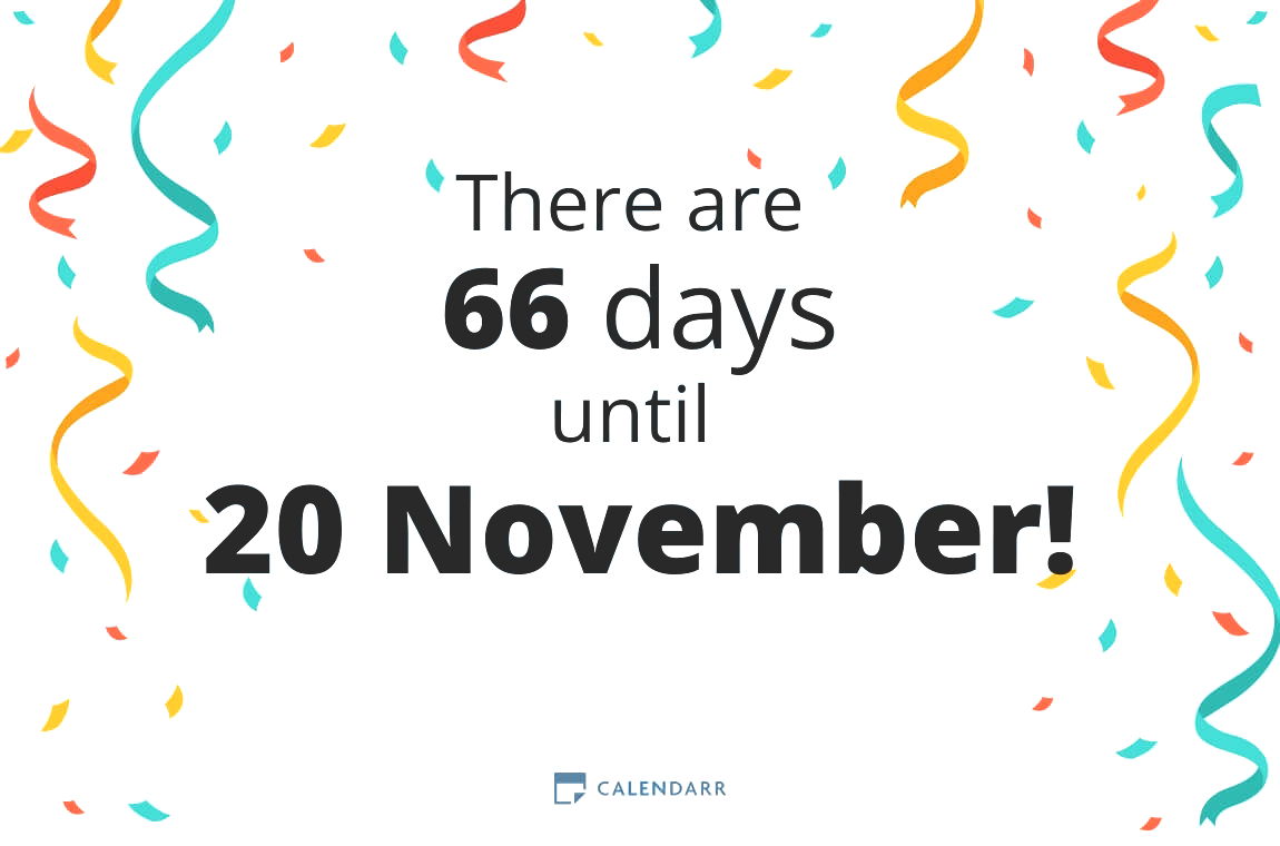 How many days until 20 November - Calendarr