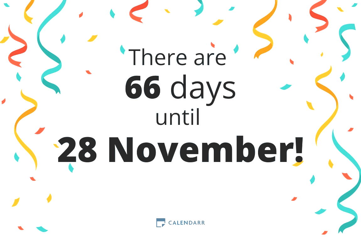 How many days until 28 November - Calendarr