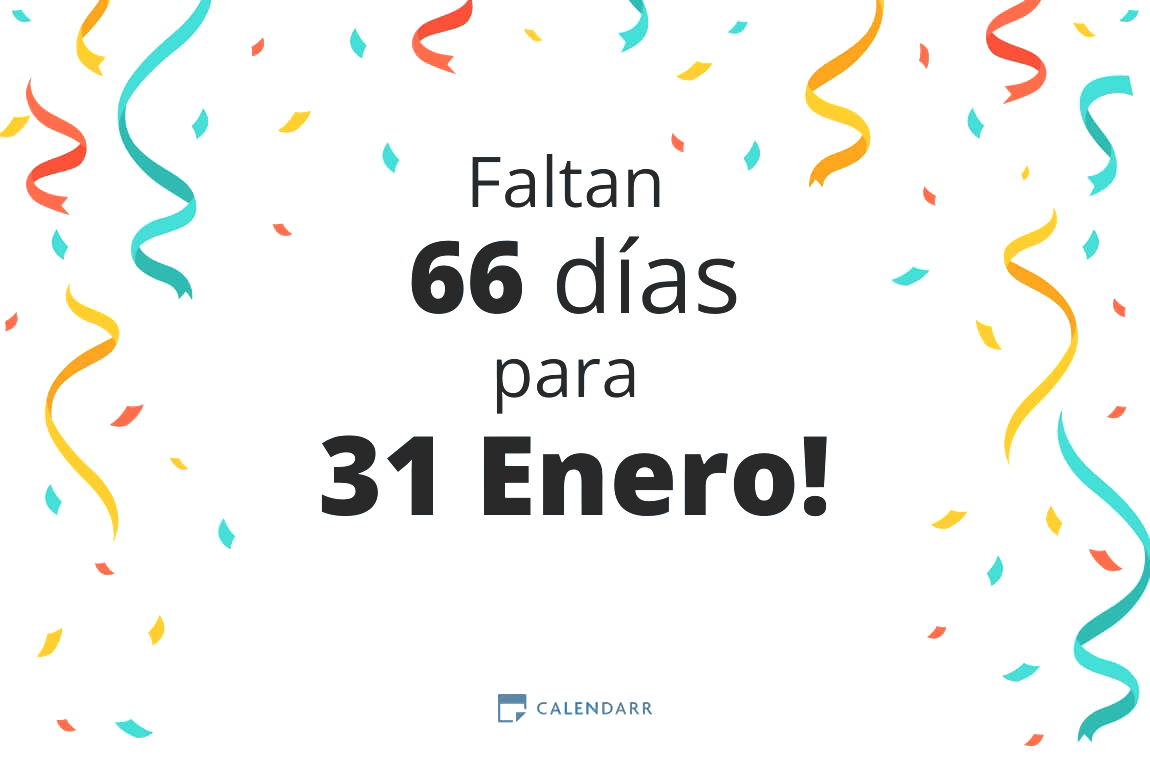 Descubre cuántos días faltan para 31 Enero - Calendarr