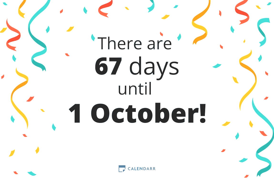How many days until 1 October - Calendarr