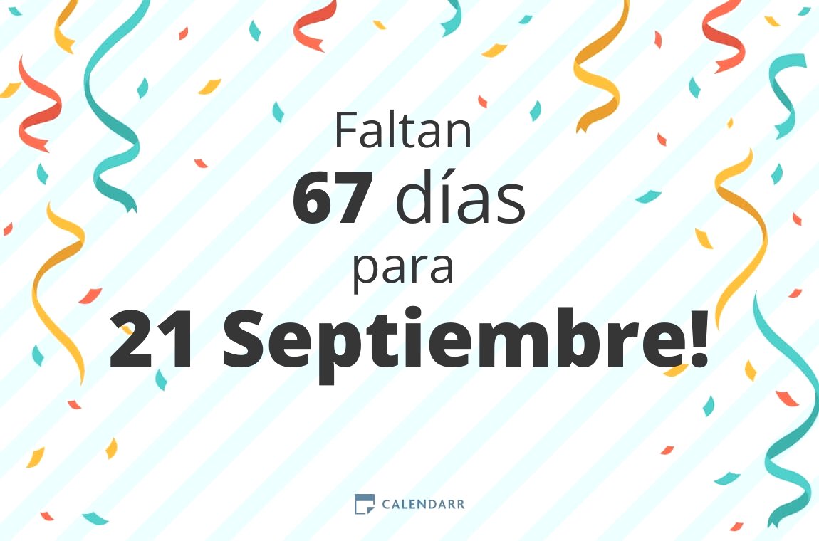 Descubre cuántos días faltan para 21 Septiembre - Calendarr