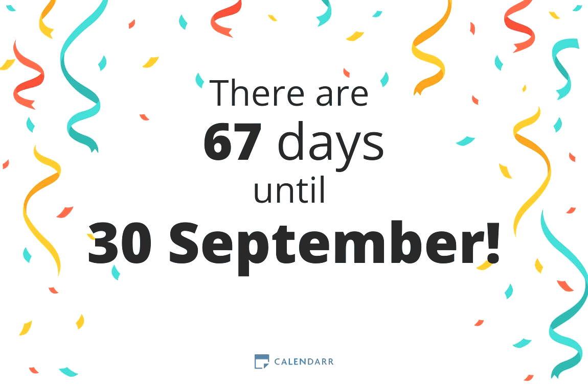 How many days until 30 September - Calendarr