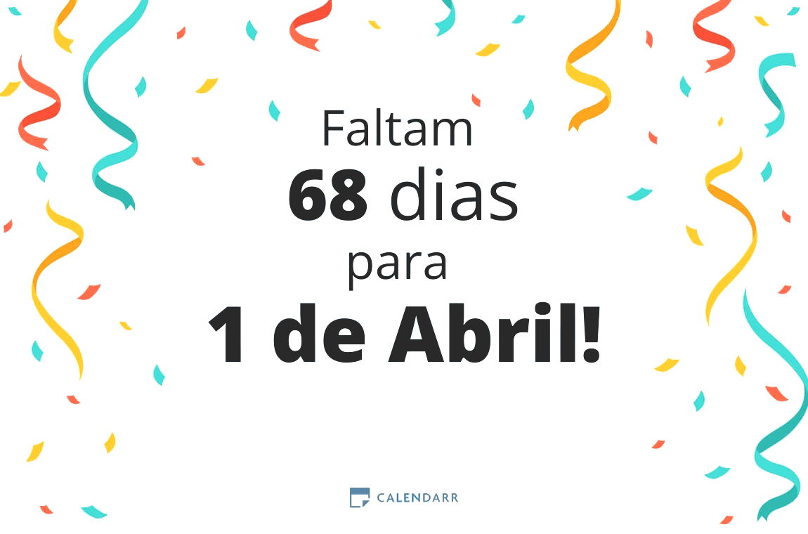 Descubra quantos dias faltam para 1 de Abril - Calendarr