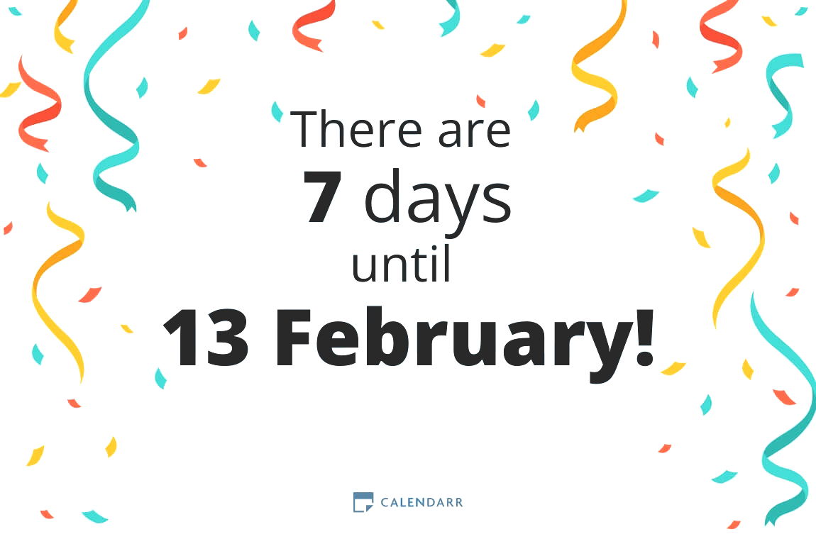 How many days until 13 February - Calendarr