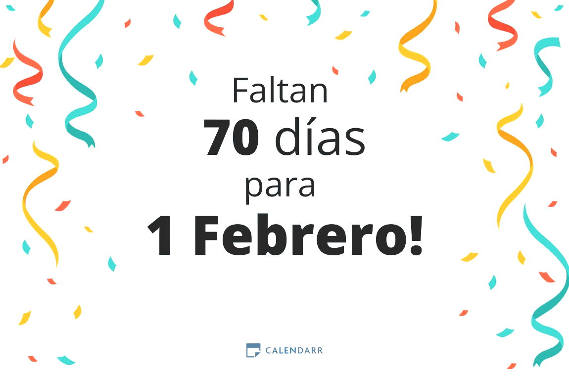 Descubre cuántos días faltan para 1 Febrero - Calendarr