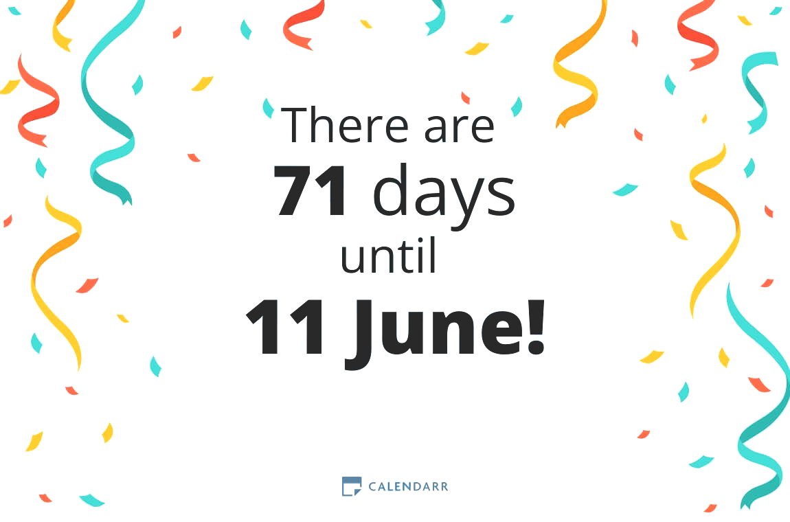 How many days until 11 June - Calendarr