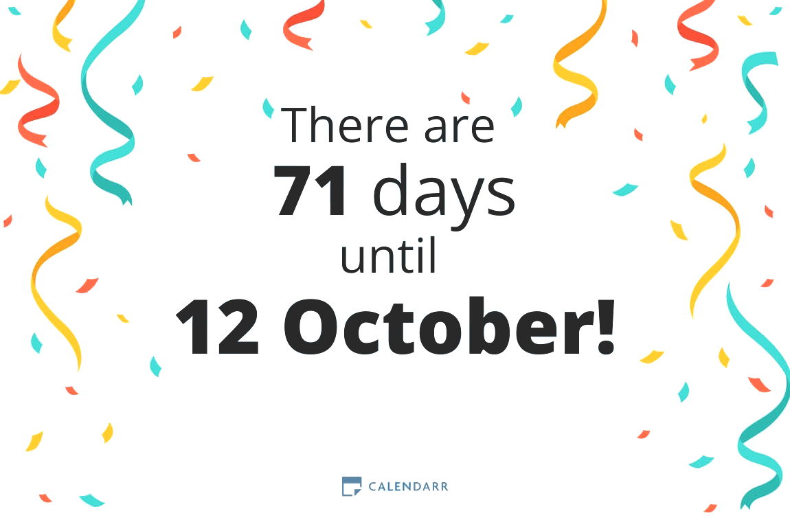 How many days until 12 October - Calendarr