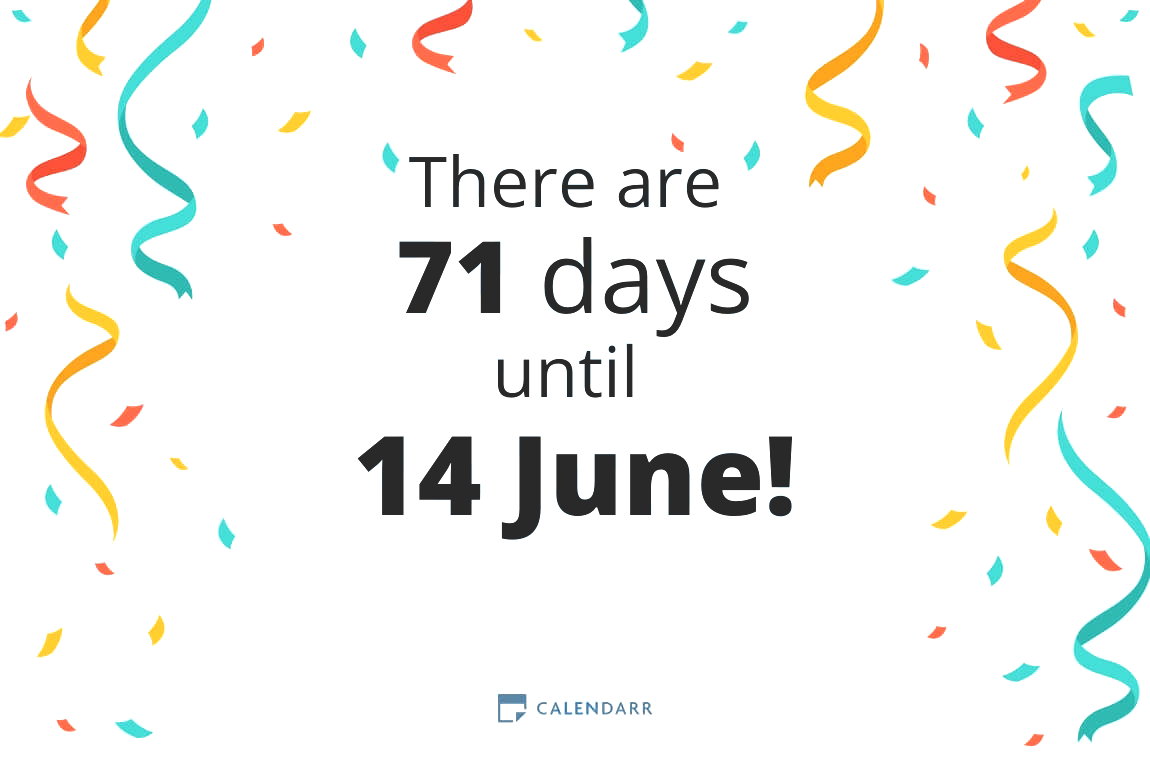 How many days until 14 June - Calendarr