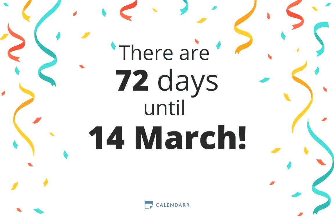 How many days until 14 March - Calendarr