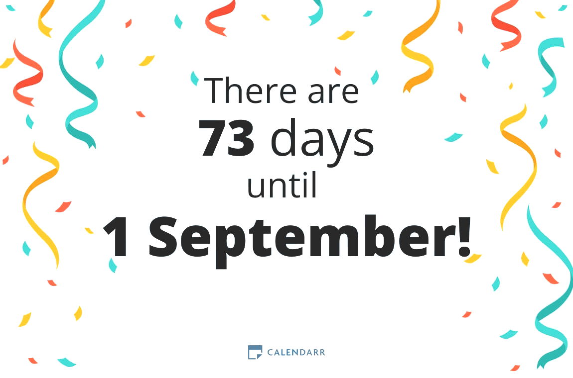 How many days until 1 September - Calendarr
