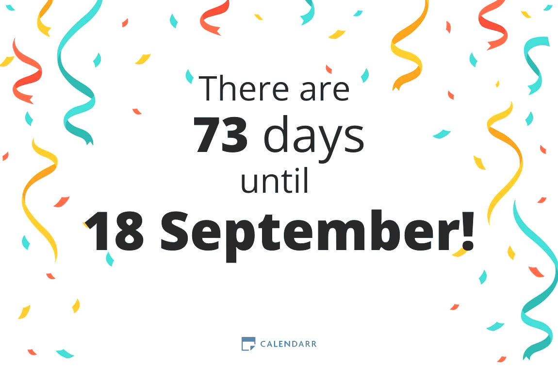 How many days until 18 September - Calendarr
