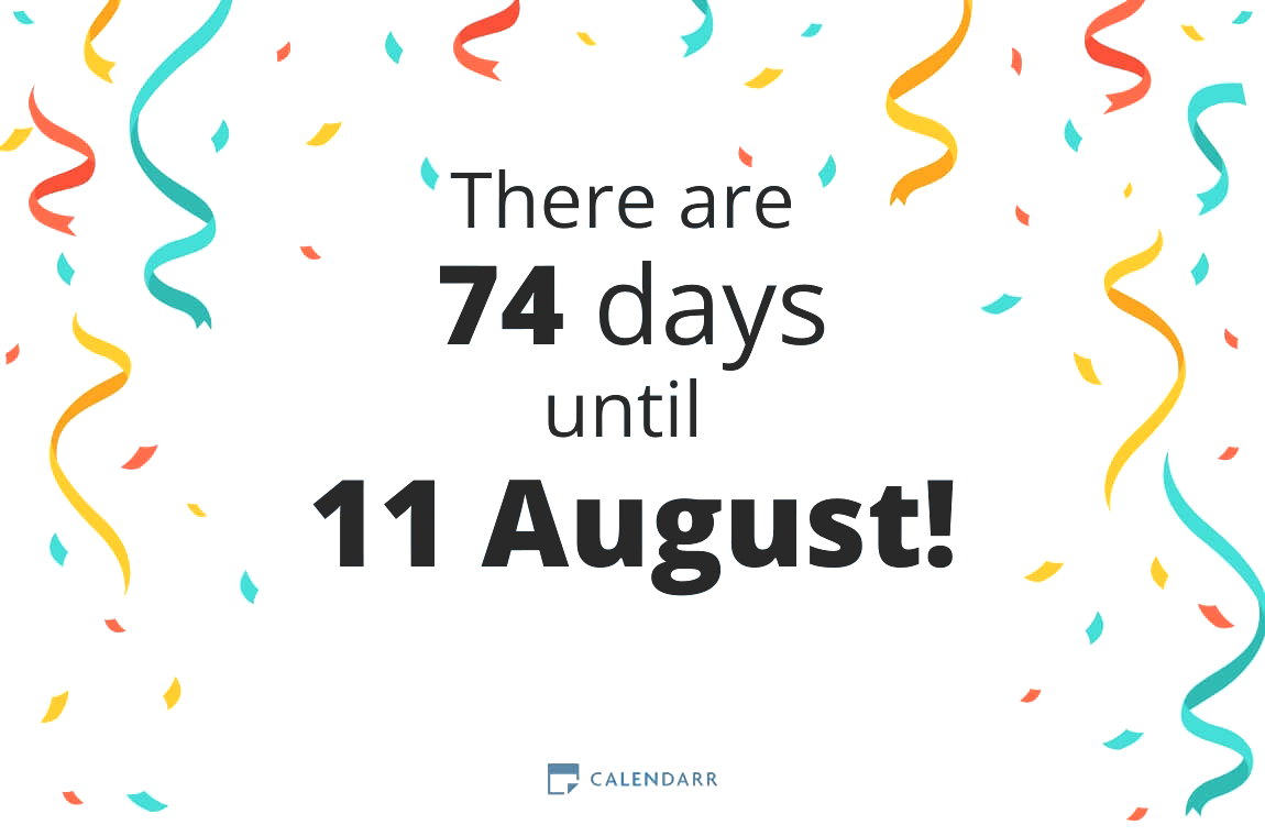 How many days until 11 August - Calendarr