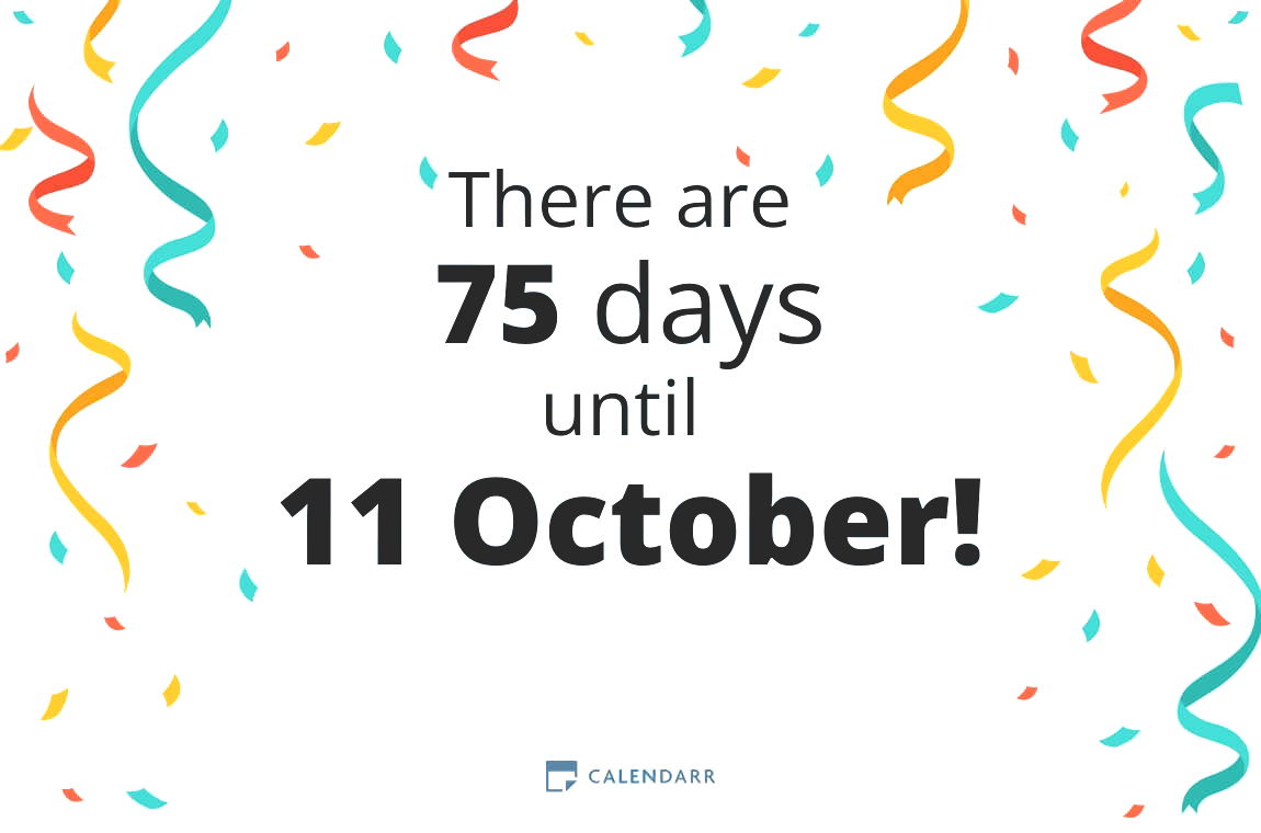 How many days until 11 October - Calendarr
