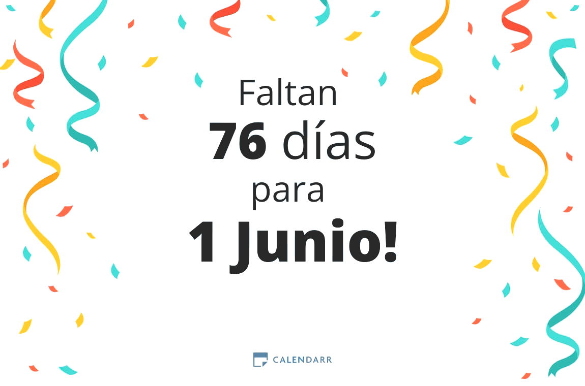 Descubre cuántos días faltan para 1 Junio - Calendarr